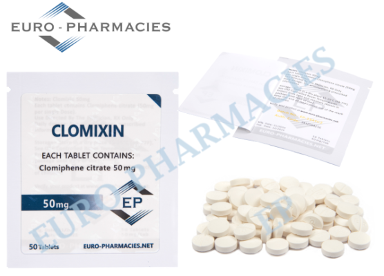 Euro Pharmacies Clomixin (Clomid) – 50mg/tab – 50 tab/bag