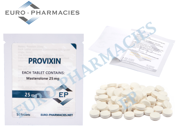PROVIXIN_WHITE_25mg-600x432 Euro Pharmacies Provixin ( Proviron ) – 25mg/tab, 50 pills/bag