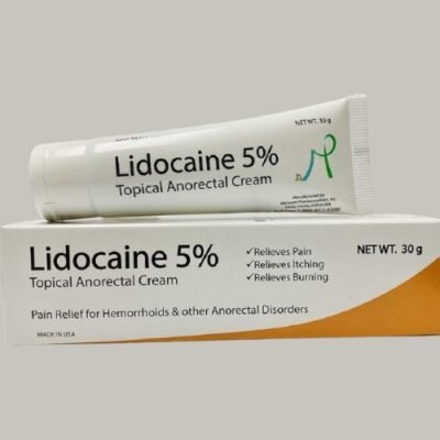 Lidocaine for piles and itchy bottom 5%