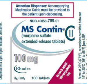 MsContin 100 mg